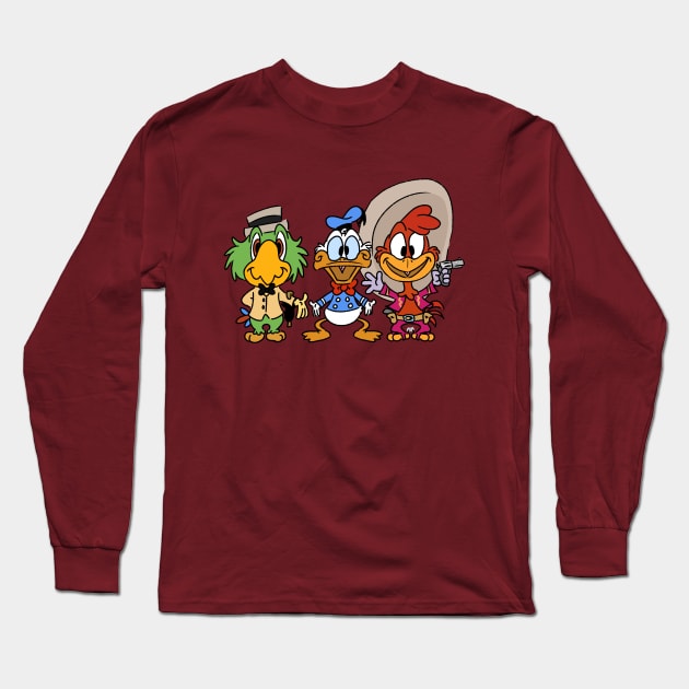 The Three Gentlebirds Long Sleeve T-Shirt by zipadeelady